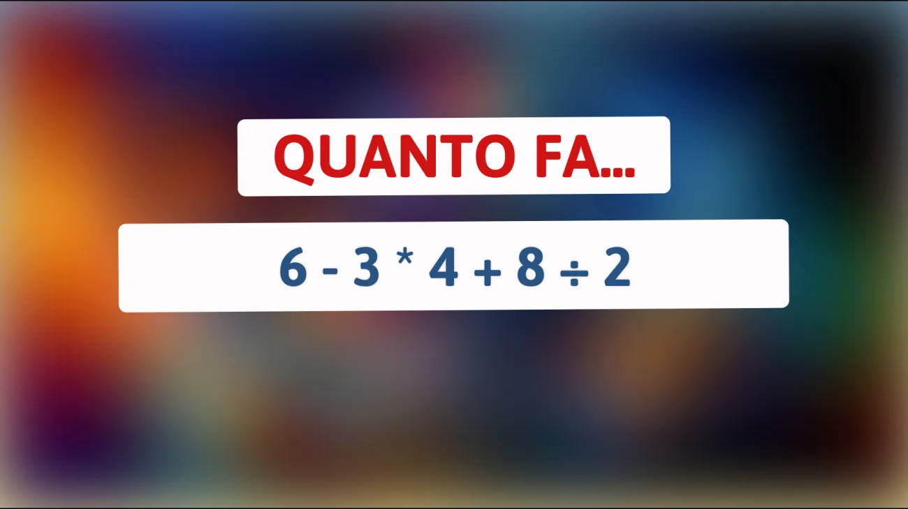 \"Menti geniali in azione: riesci a risolvere questo enigma matematico che inganna tutti?\""