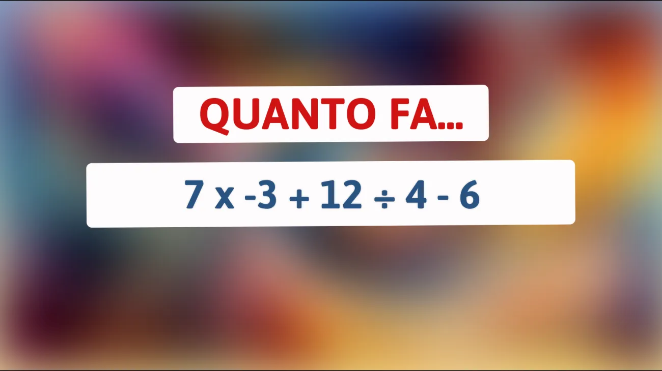 \"Sei abbastanza intelligente per risolvere questo indovinello matematico? Solo geni ci riescono!\""