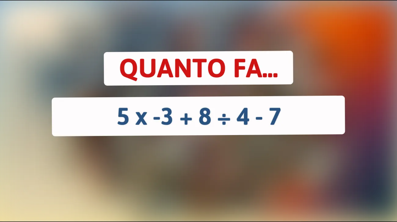 \"Solo i veri geni riescono a risolvere questo enigma matematico in 30 secondi: metti alla prova la tua intelligenza!\""