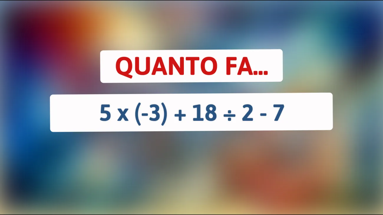 \"Solo il 5% delle persone risolve questo rompicapo matematico, sei tra loro?\""