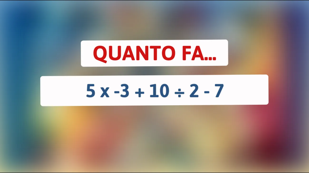 \"Svelato il mistero matematico: riesci a risolvere questo enigma che fa impazzire il web?\""