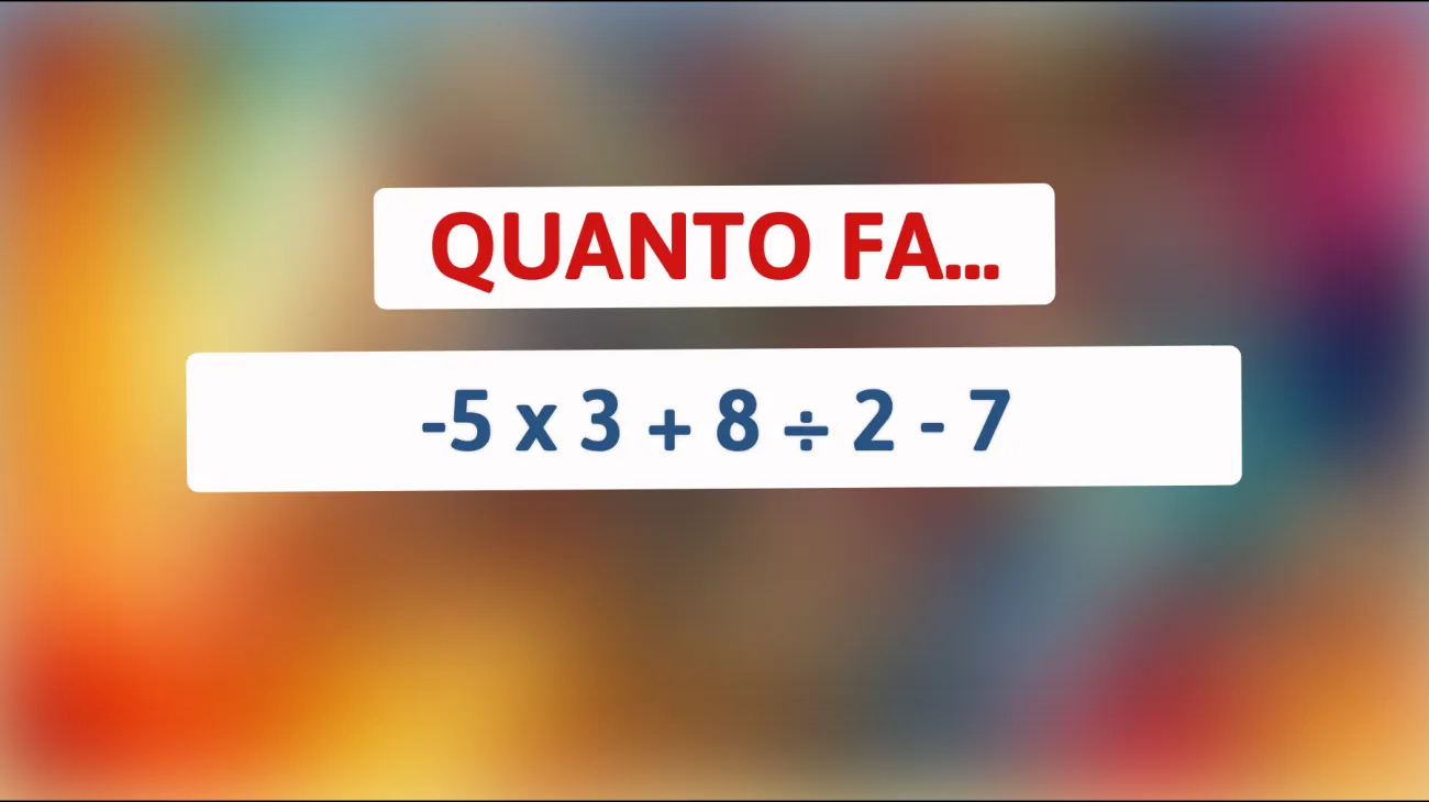 Scopri il Mistero: Riesci a Risolvere l'Equazione che Sfida i Geni? Solo i Veri Intelligenti Sanno la Risposta!"