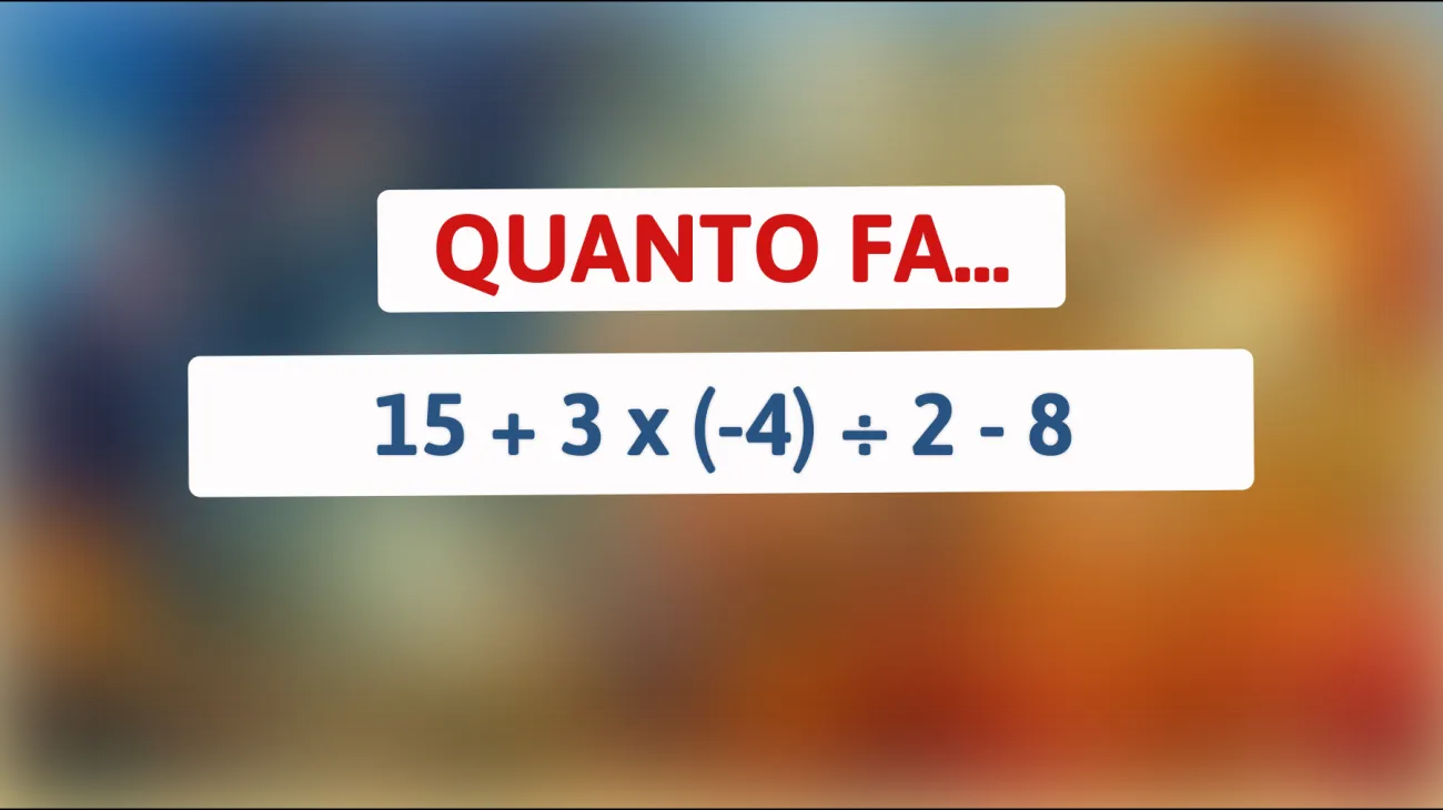 Sfida la tua logica: riesci a risolvere questo enigma matematico che solo pochi geniali riescono a capire?"