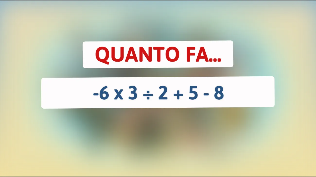 Sfida te stesso: solo il 5% riesce a risolvere questo indovinello matematico! Sei tra i geni?"