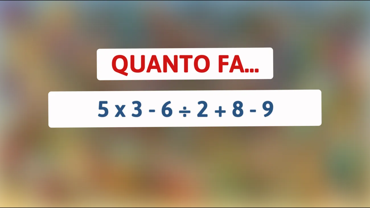 \"Svelato il rompicapo che solo il 1% delle persone riesce a risolvere: ti senti abbastanza intelligente per rispondere?\""